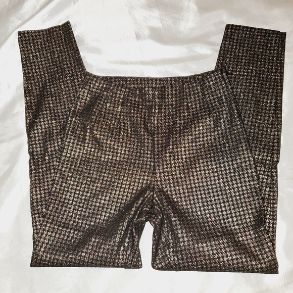 Time and Tru New Skinny Ankle Length Black & Gold Pant 214 - Picture 6 of 6